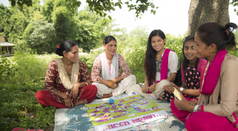 Women sitting in circle